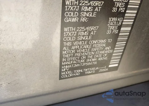 2018 Nissan Rogue S/Sv z USA, uszkodzony, nr VIN KNMAT2MV7JP584791